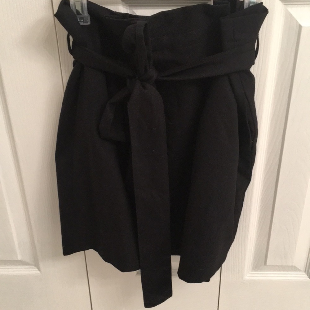 Jcrew black skirt with belt